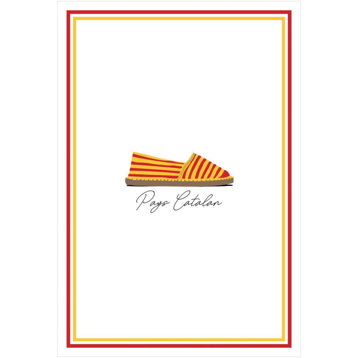 Espadrille Catalane fond blanc