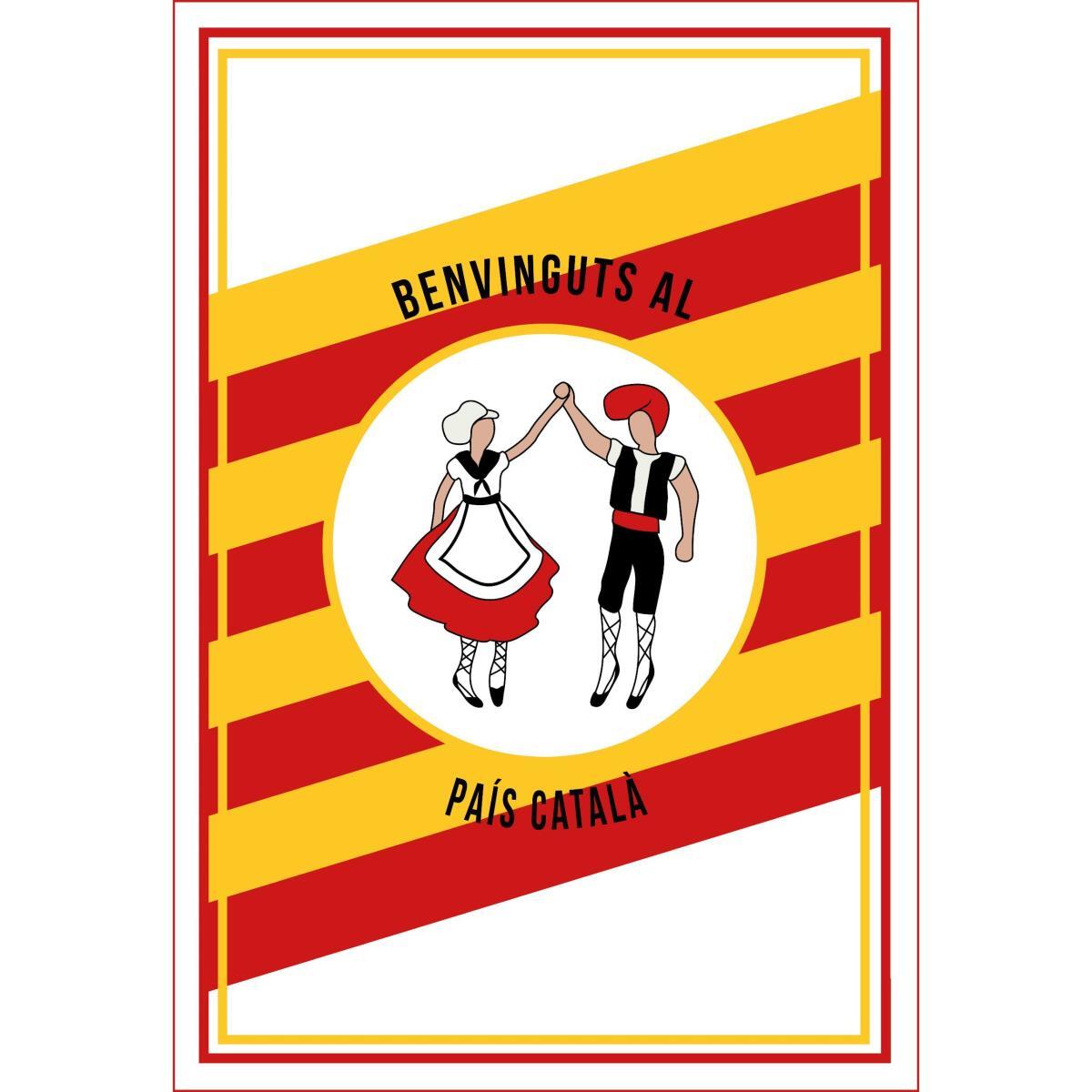 Personnages Flat dansant la Sardane