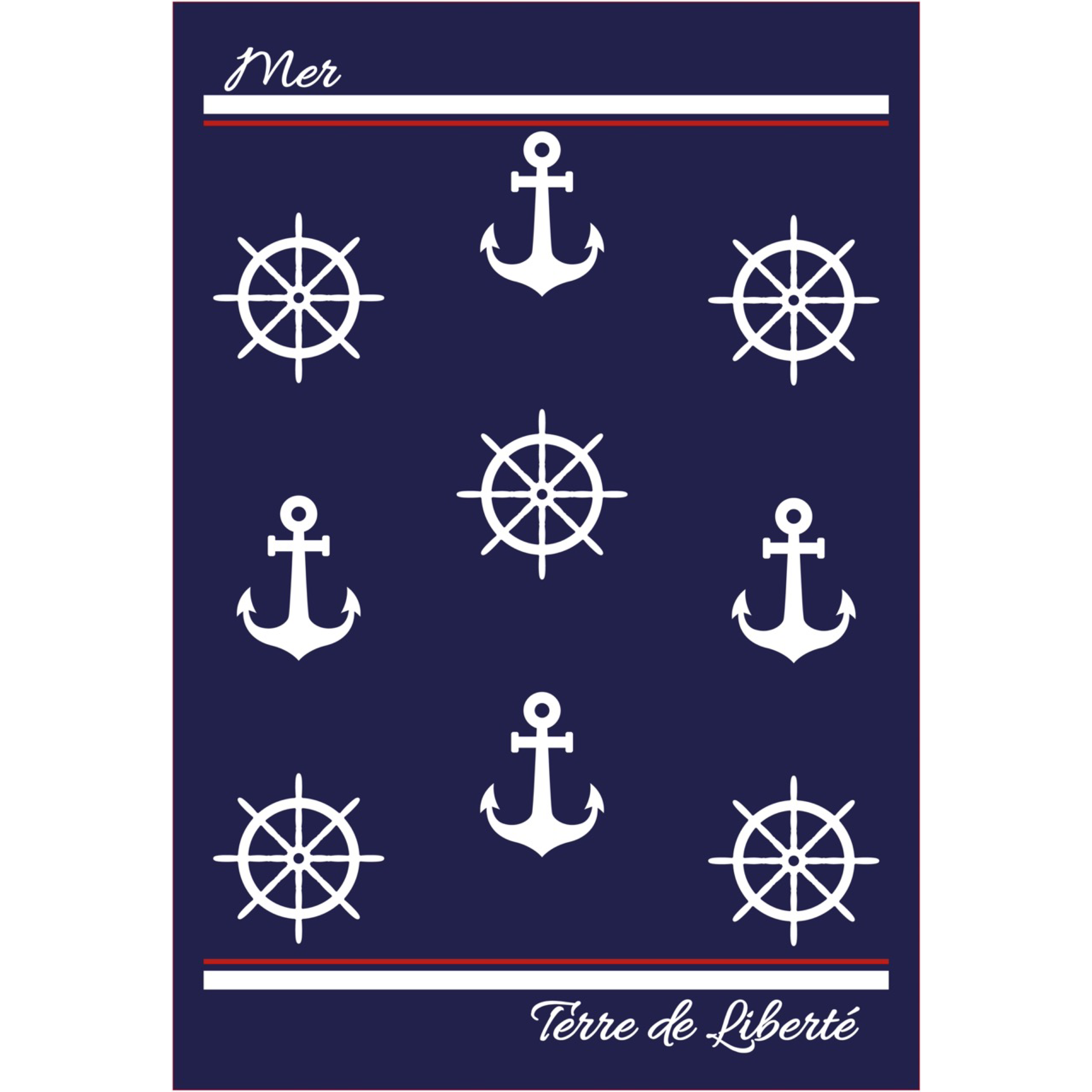 grand pattern ancre et barre